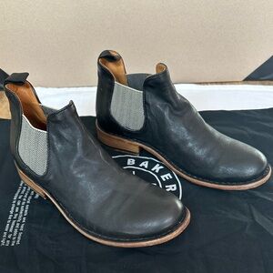 Fiorentini + Baker Black Leather Ankle Boots